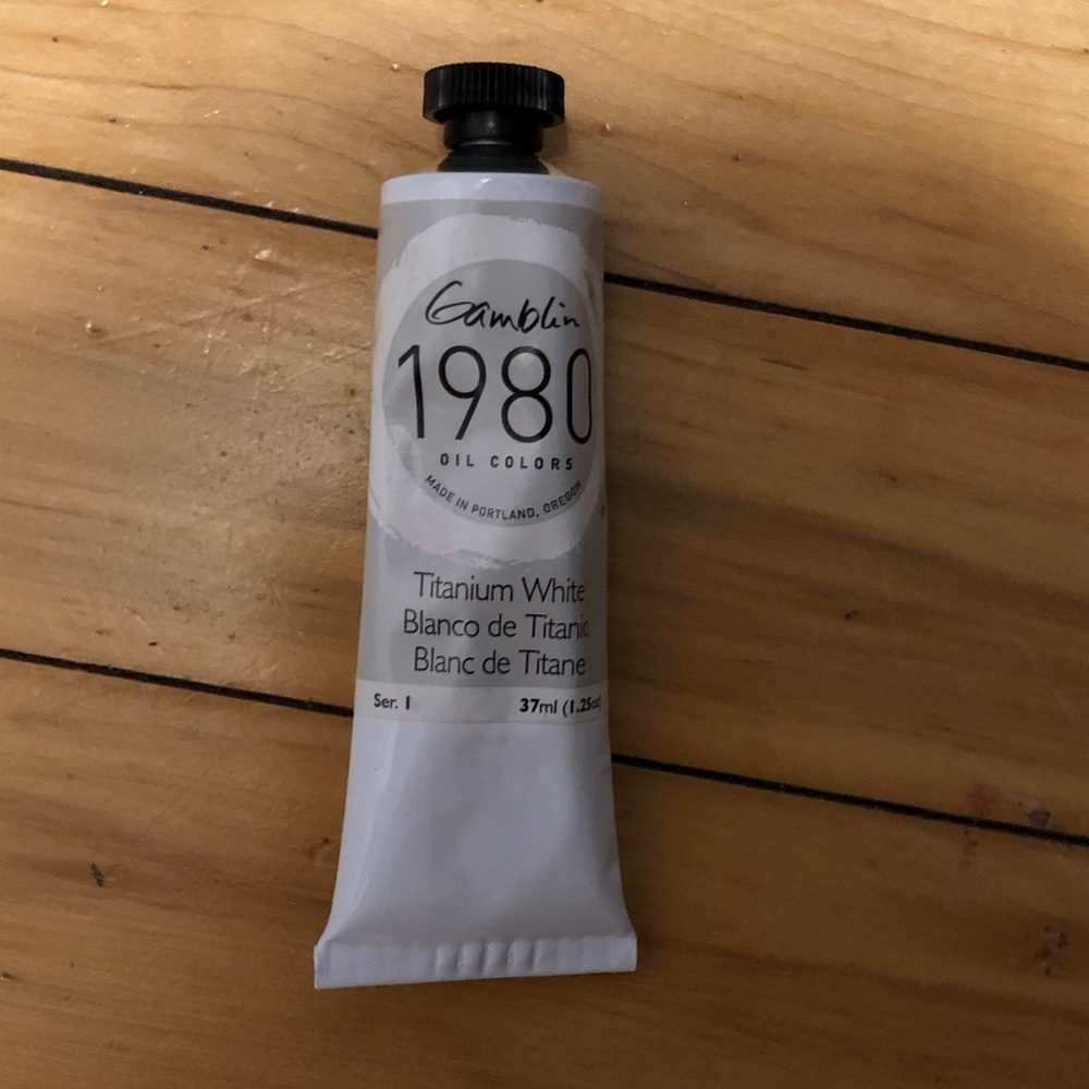 Gambling 1980 Titanium White Oil Color - New